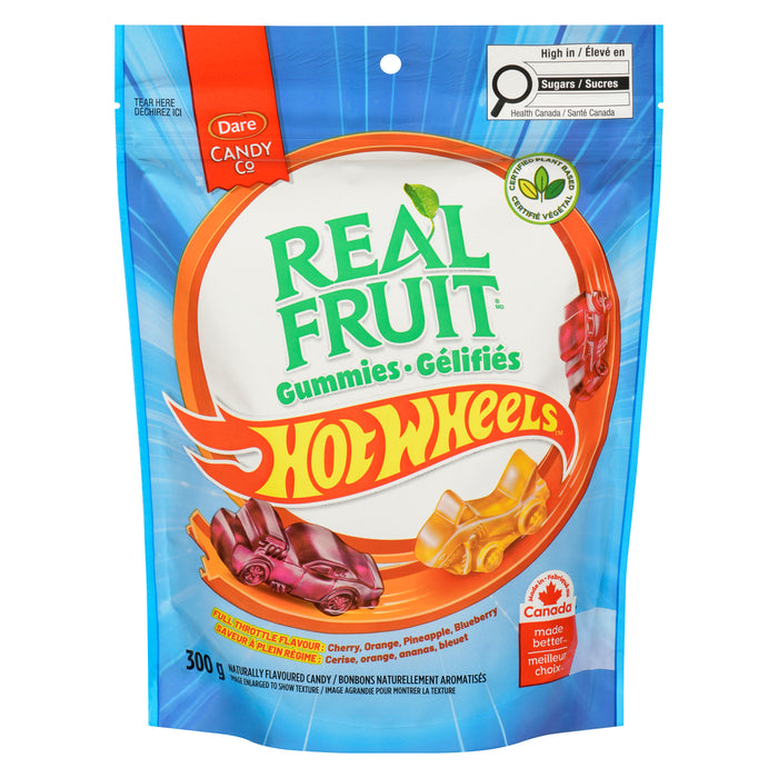 Real Fruit Hot Wheels Gummies, 300 g