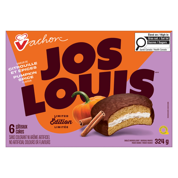 Vachon Jos Louis Pumpkin Spice Cakes, 324 g, 6-Pack