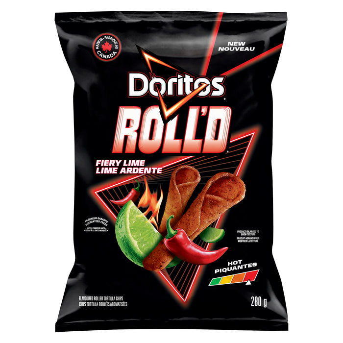 Croustilles de tortillas saveur Lime ardente Roll'd Doritos – 280 g
