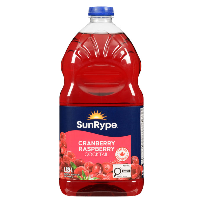 Cocktail canneberge framboise SunRype, 1,89 L
