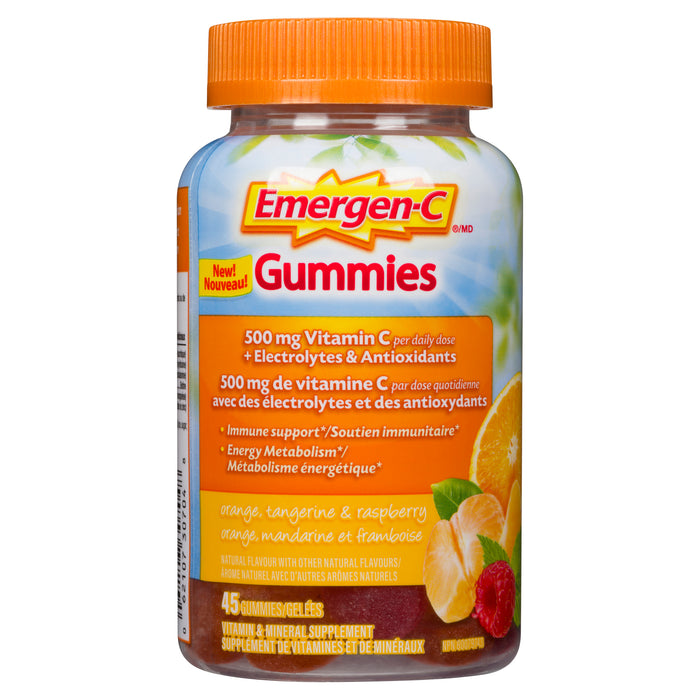 Emergen-C Gummies Vitamin & Mineral Supplement, 45-Pack