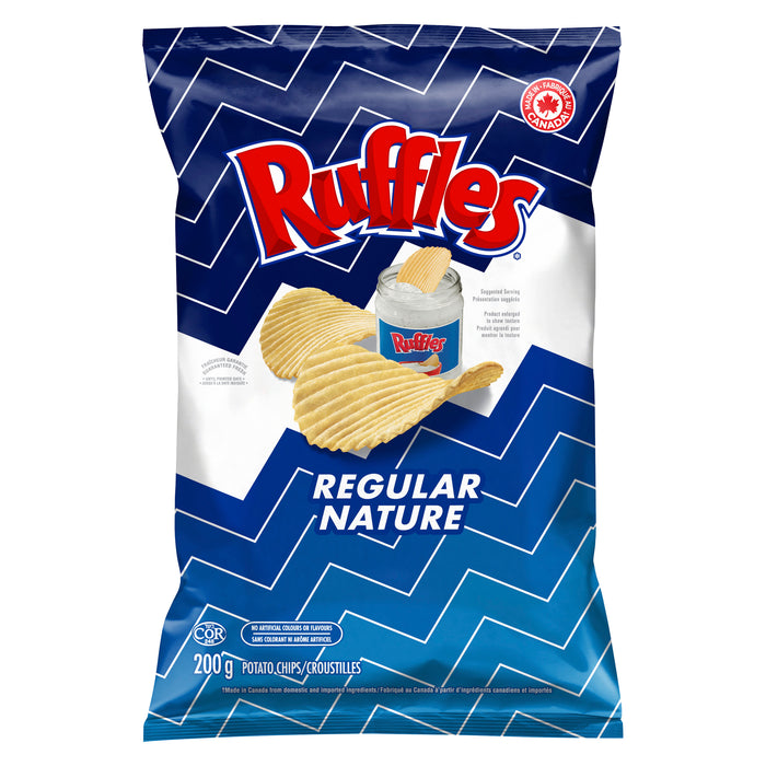 Ruffles Regular Potato Chips, 200 g