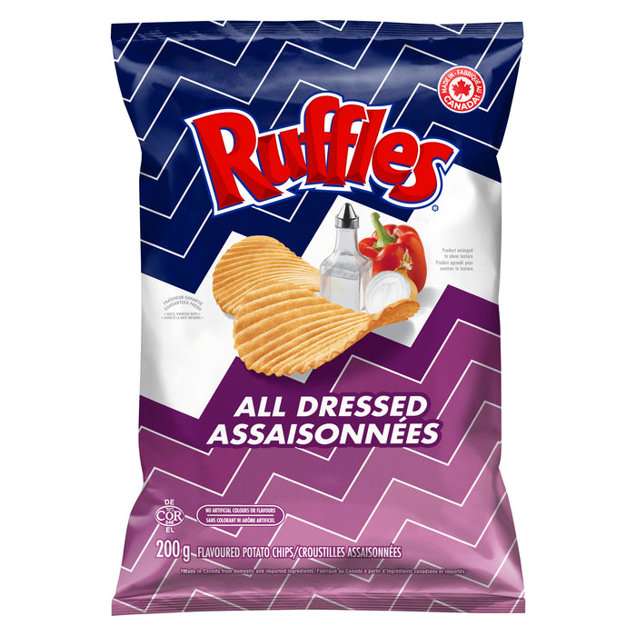 Ruffles All Dressed Potato Chips, 200 g