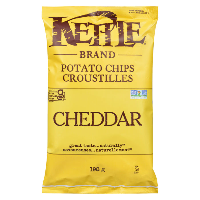 Croustilles Kettle Brand Cheddar, 198 g