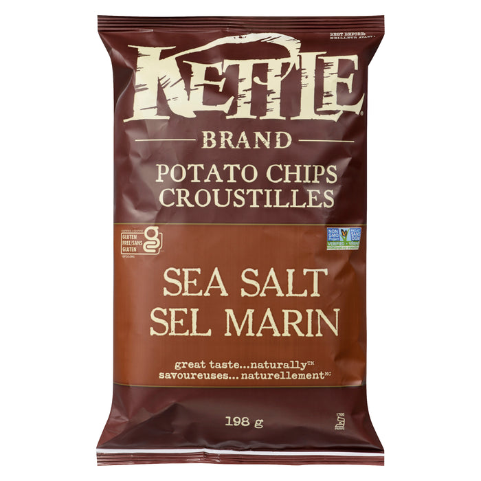 Kettle Brand Potato Chips Sea Salt, 198 g