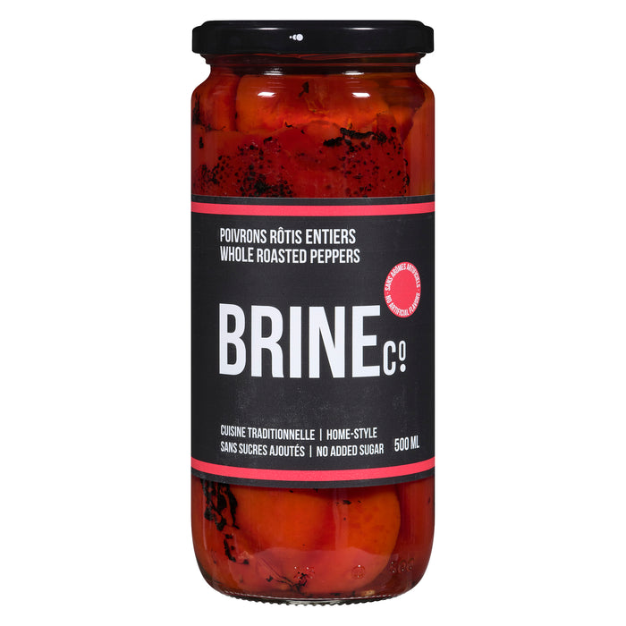 Poivrons rôtis entiers Brine&Co., 500 ml
