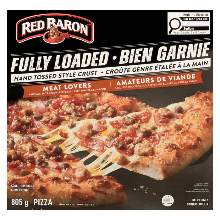 Red Baron Fully Loaded Pizza Meat Lovers, 805 g