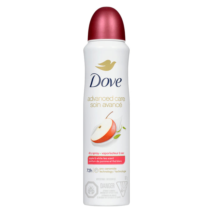 Dove Advanced Care Go Fresh Apple and White Tea Anti-Perspirant Deodorant Dry Spray, 107-g