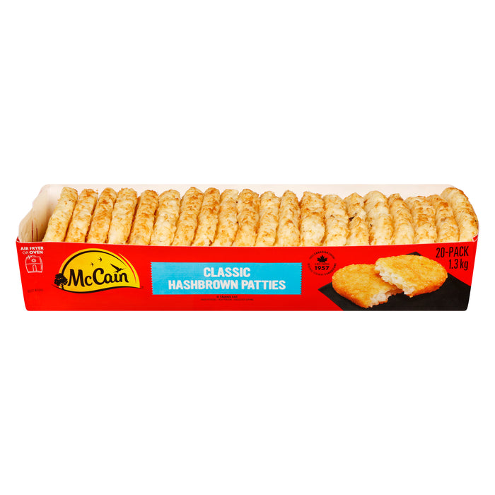 McCain Pommes de Terre Frites Galettes de Pommes de Terre Classique, emb. de 20, 1.3 kg