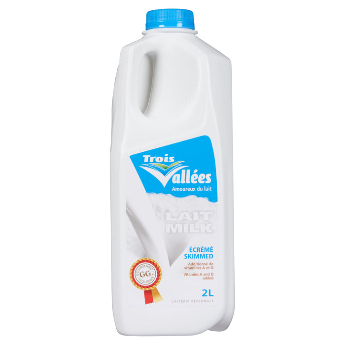 Trois Vallées Lait Écrémé, 2 L