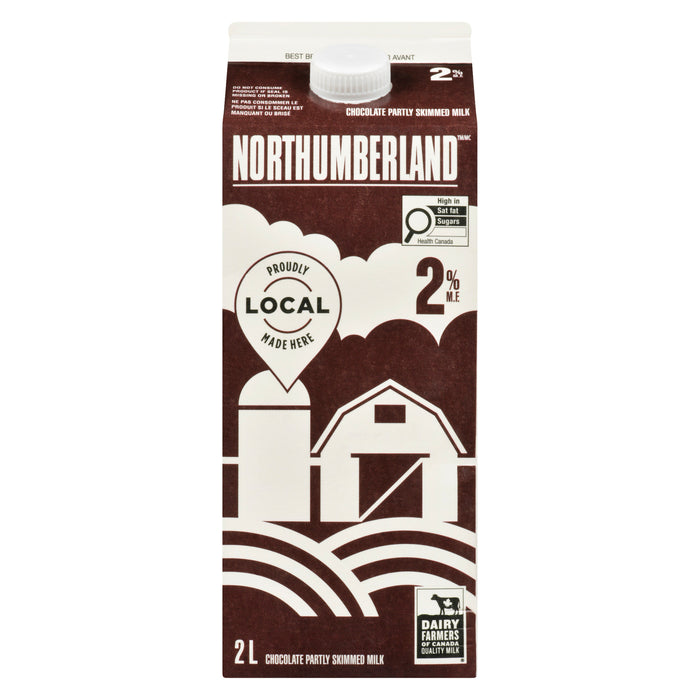 Lait au chocolat partiellement écrémé avec 2 % de M. G. Northumberland – 2 L
