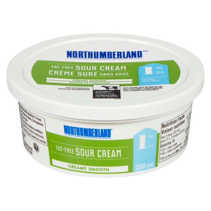 Northumberland Fat-Free 1% M.F. Sour Cream, 250-ml
