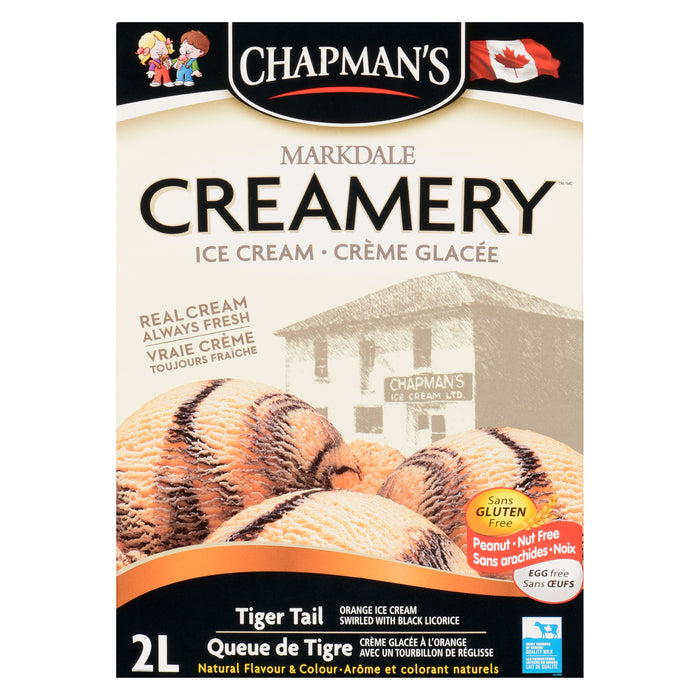 Chapman's Markdale Creamery Crème Glacée Queue de Tigre, 2 L