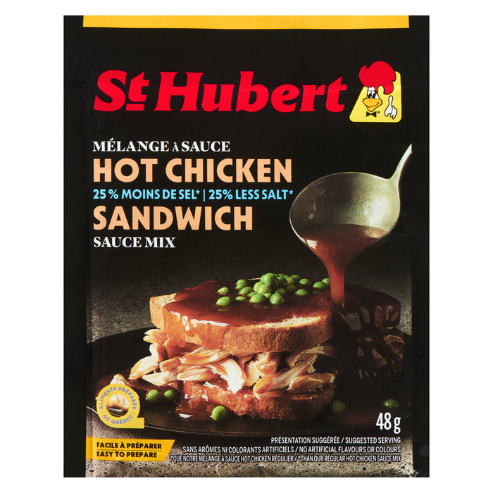 St-Hubert Mélange à Sauce Hot Chicken Sandwich, 25% Moins de Sel, 48 g