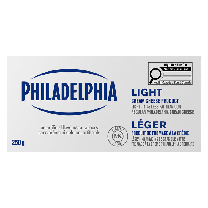 Philadelphia Produit de Fromage à la Crème Léger, 250 g
