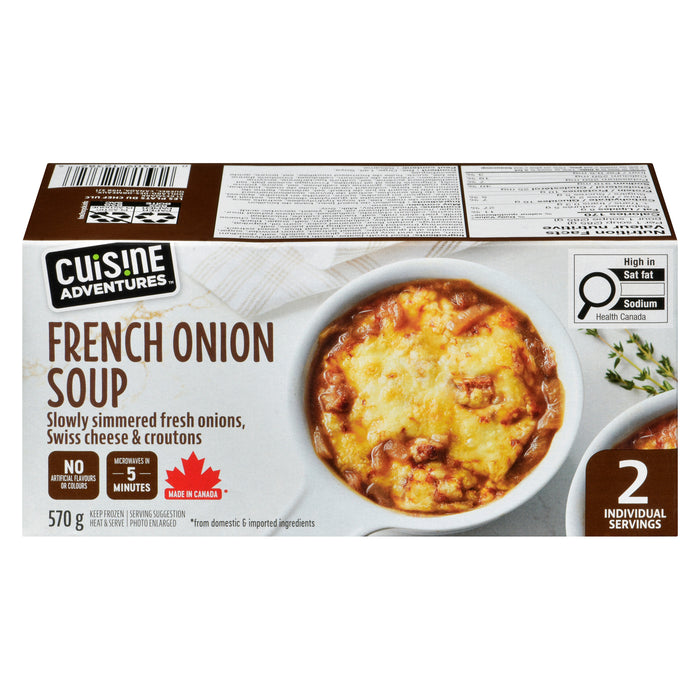Cuisine Adventures Soup French Onion 2pk. - 570g
