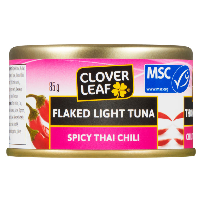 Clover Leaf Flaked Spicy Thai Chili Light Tuna, 85-g