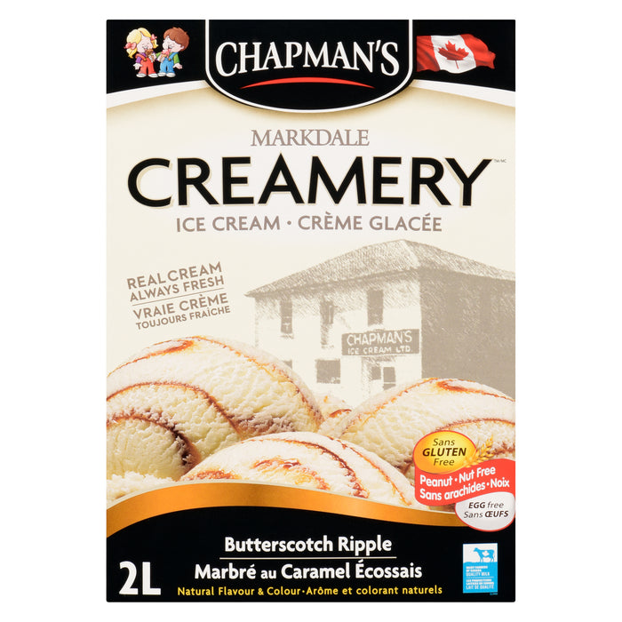 Chapman's Crème Glacée Marbré au Caramel écossais, 2-L