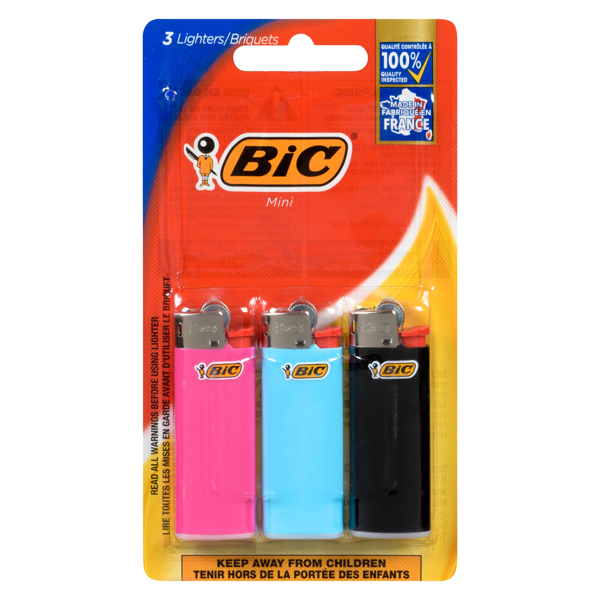BIC Mini Lighters, Assorted Colours, 3Pack Giant Tiger