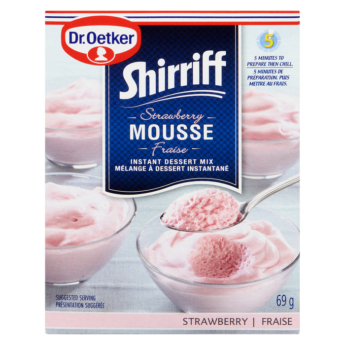 Dr. Oetker Shirriff Strawberry Instant Mousse Dessert Mix, 69-g