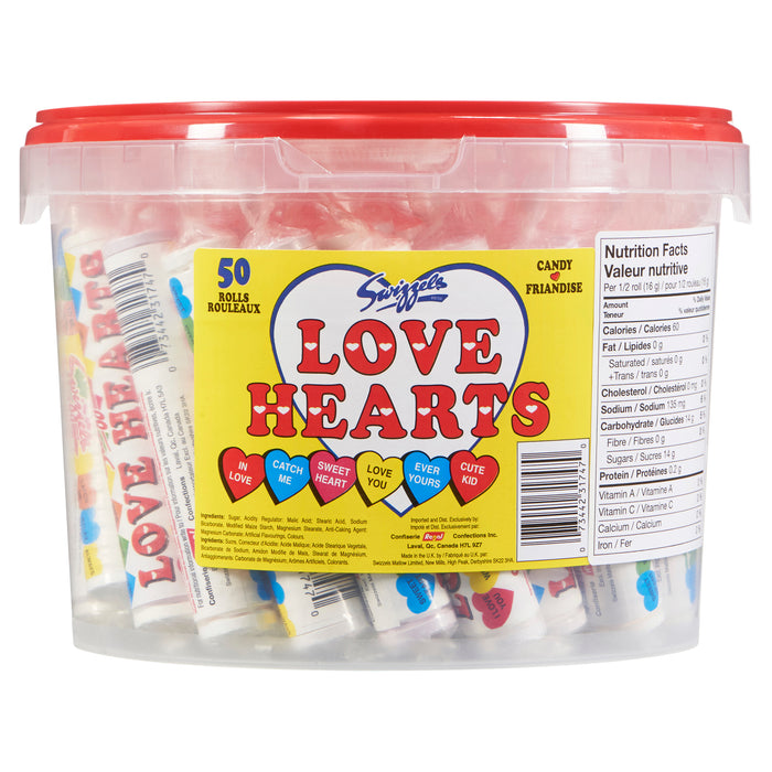 Swizzels Love Hearts Candy - 50pk.