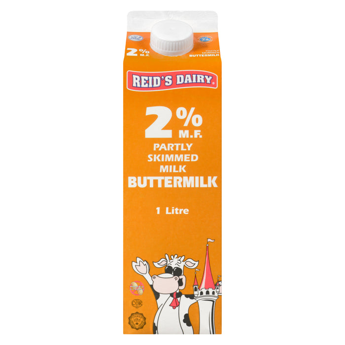 Reid's Dairy Lait de Beurre Lait Partiellement Écrémé 2 % M.G., 1 L