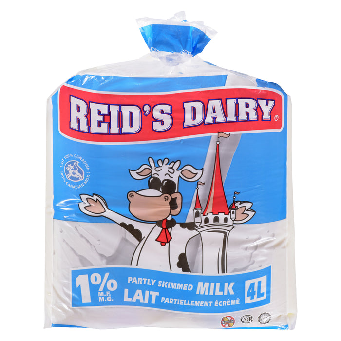 Reid's Dairy Partly Skimmed Milk 1% M.F., 4-L