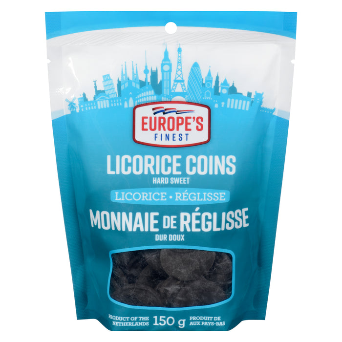 Europe's Finest Licorice Coins Hard Sweet, 150-g