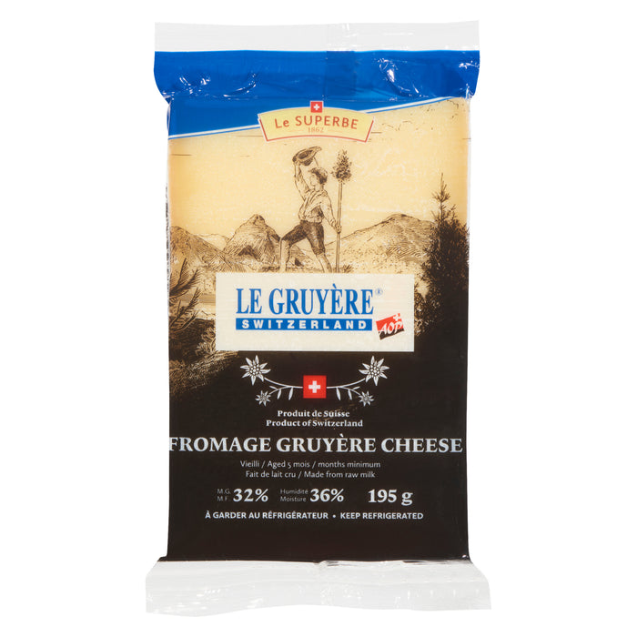 Le Superbe Le Gruyère Switzerland Gruyère Cheese, 195-g