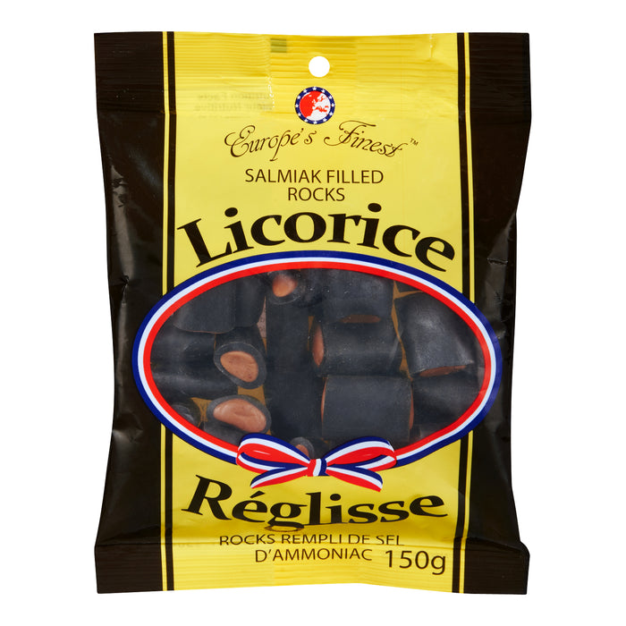 Réglisse noire fourrée au salmiak Europe's Finest, 150 g