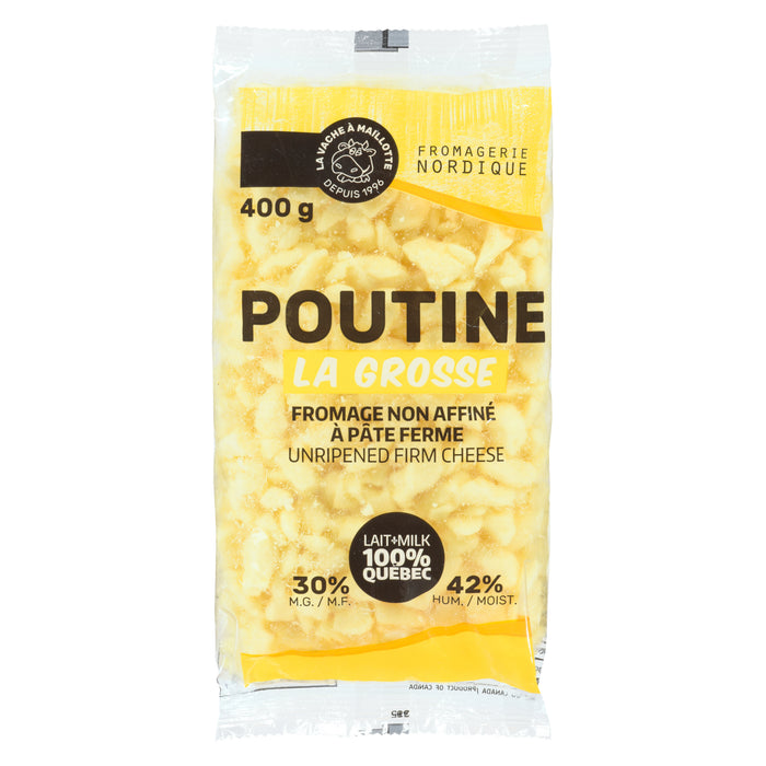 La Vache à Maillotte 30% M.F. Unripened Firm Poutine Cheese, 400-g