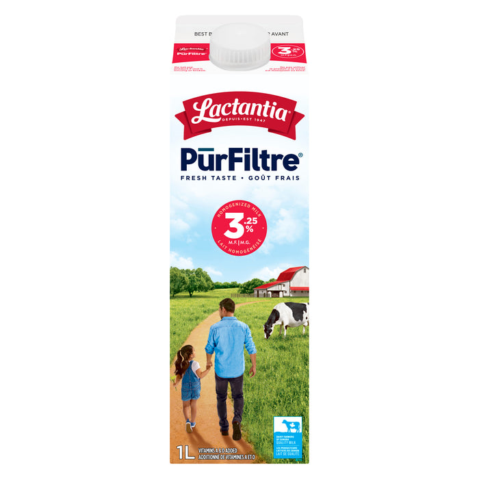 Lactantia PūrFiltre Homogenized Milk 3.25% M.F., 1-L