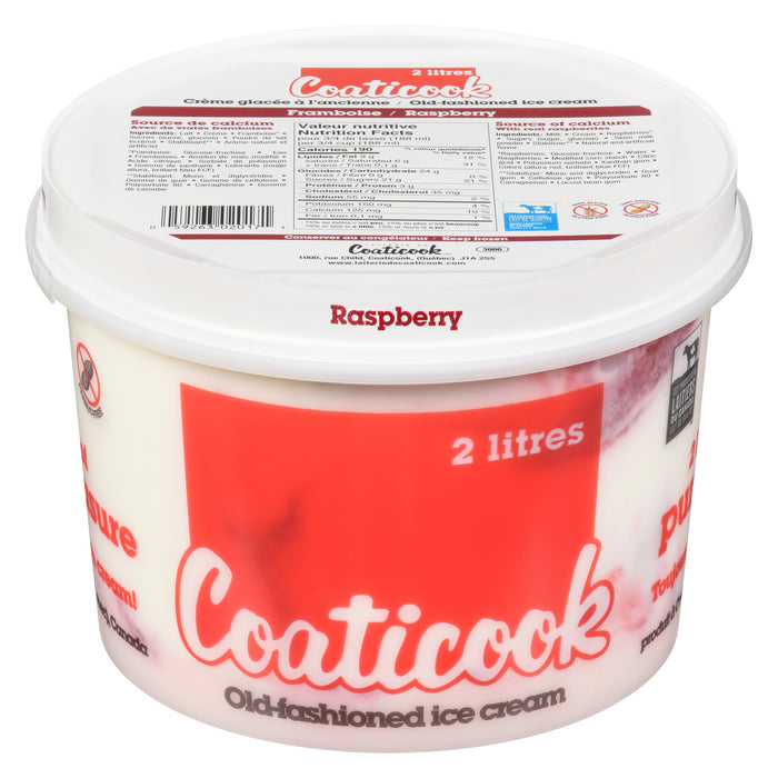 Crème glacée aux frambroises Coaticook, 2 l