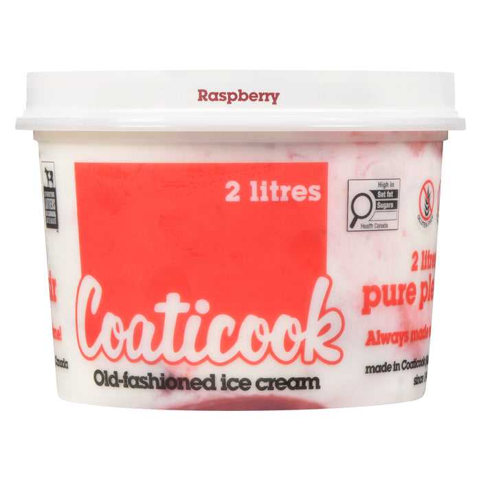 Coaticook Raspberry Ice Cream, 2-L
