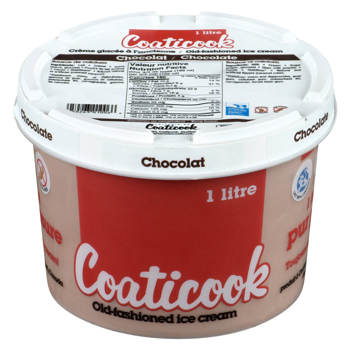 Coaticook Chocolate Old-Fashioned Ice Cream, 1-L