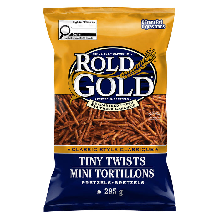 Bretzels torsadés miniatures style classique Rold Gold, 320 g