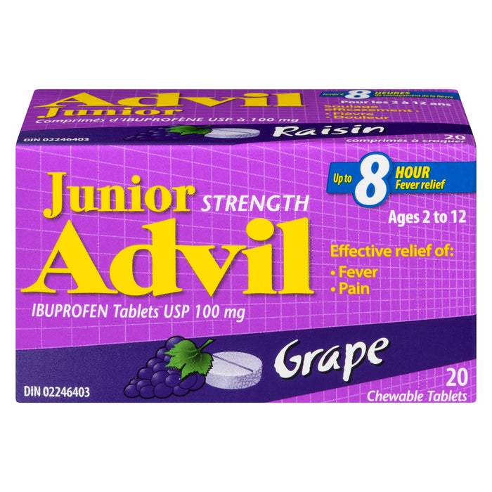 Comprimés à croquer Advil® pour enfants  emb. de 20