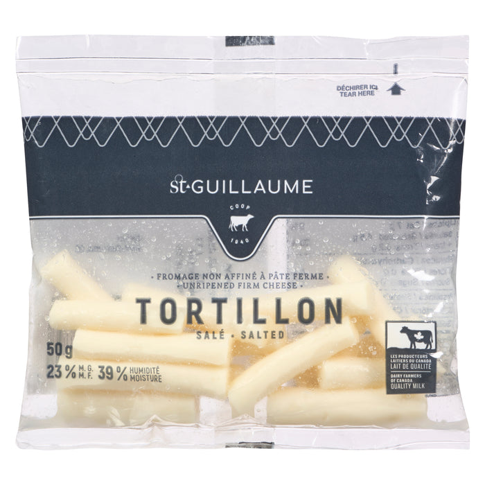 St-Guillaume Tortillon Salted 23 % M. F. Unripened Firm Cheese, 50-g
