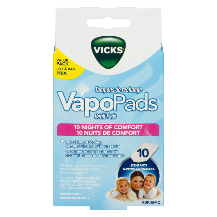 Vicks VapoPads Refill Pads Value Pack Scent Pads, 10-Pack