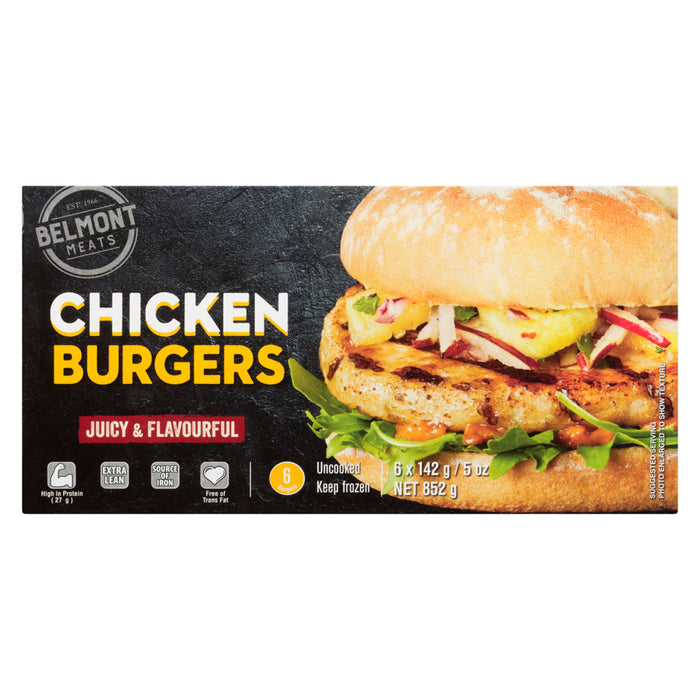 Burger de poulet Belmont - 852 g