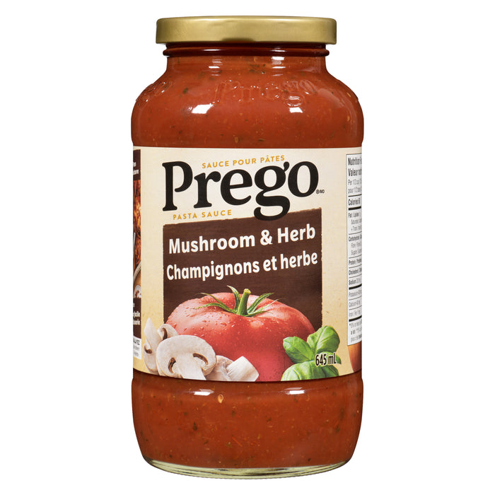 Sauce pour pâtes champignons frais Prego - 645 ml