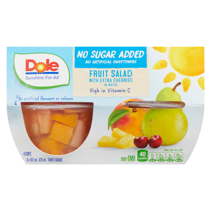 Salade aux fruits avec plus de cerises Dole, emb. de 4. - 428 ml