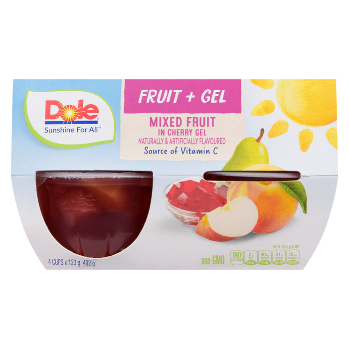 Dole Mixed Fruit in Cherry Gel 4pk. - 492g