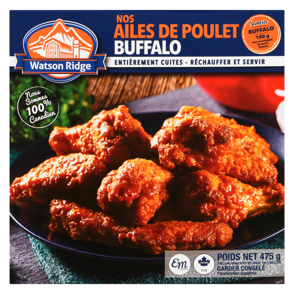 Watson Ridge Frozen Buffalo Chicken Wings, 475-g – Giant Tiger