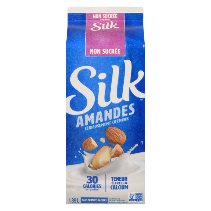 Boisson aux amandes enrichie Silk originale non sucrée - 1,8 L