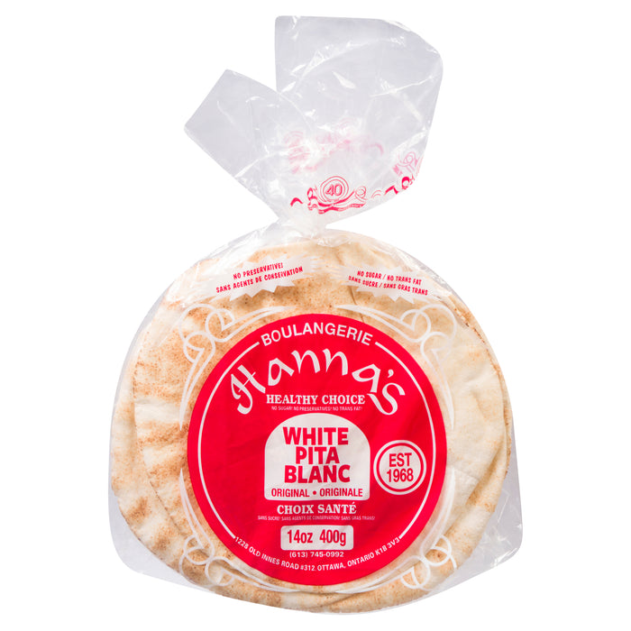 Hanna's Original White Pita, 400-g