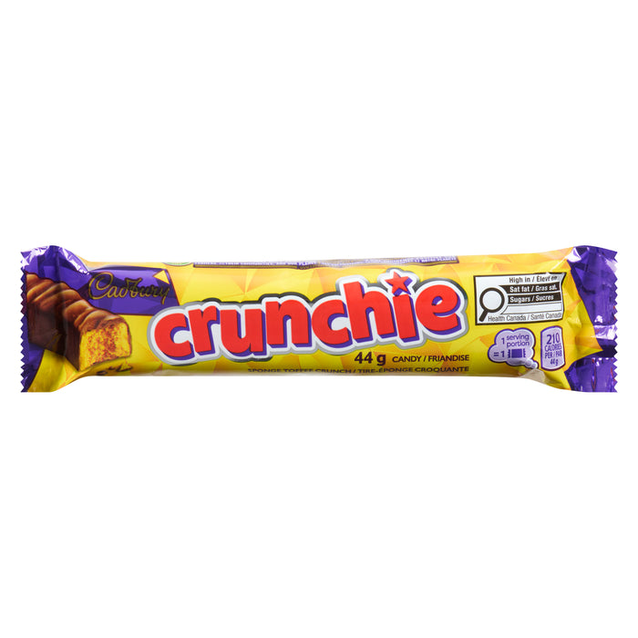 Barres de chocolat Cadbury Crunchie, 44 g