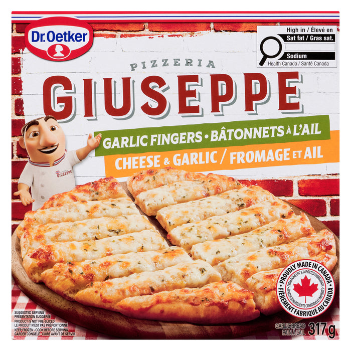 Dr. Oetker Giuseppe Pizzeria Garlic Fingers Cheese and Garlic - 317g