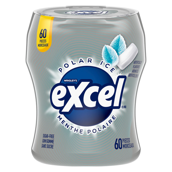 Gomme sans sucre Excel menthe polaire, emb. de 60