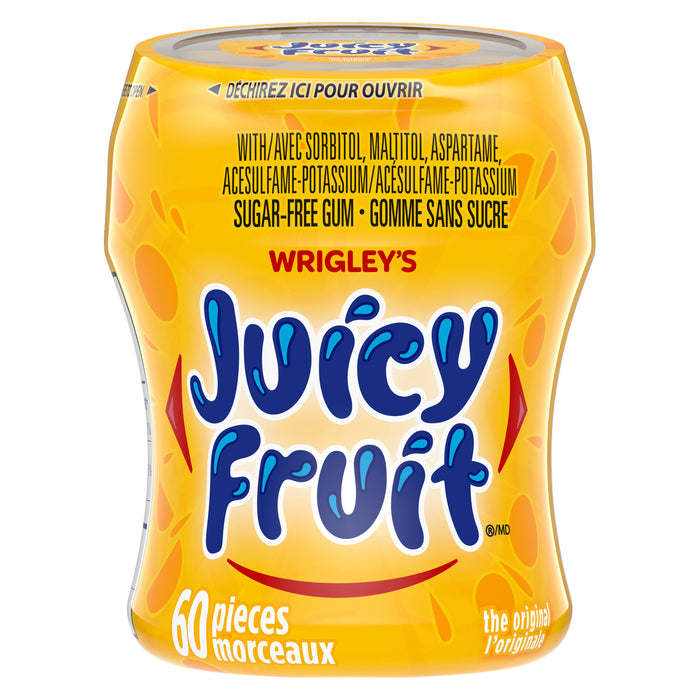 Gomme sans sucre Juicy Fruit - 60 pièces